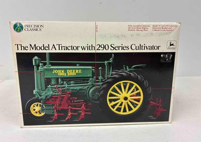 Ertl John Deere Model A HD NF Tractor w/ 290 Series Cultivator Precision Classics No 2