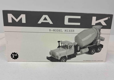 First Gear Blue Circle CBM R Model HD Mack Mixer Truck