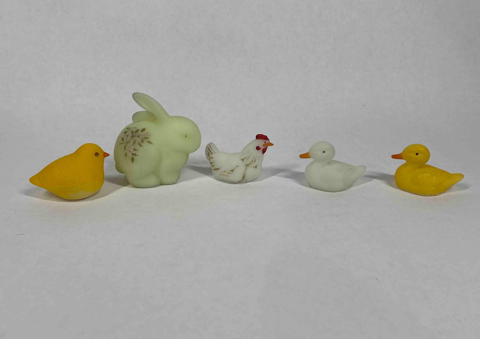 Fenton Hand Painted Birds and Rabbit (1 of 9)