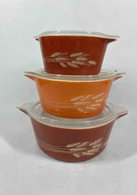 Autumn Harvest Pyrex Casserole Dishes