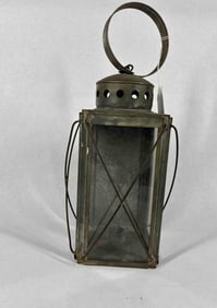 1930's Tin German Field Candle Lamp