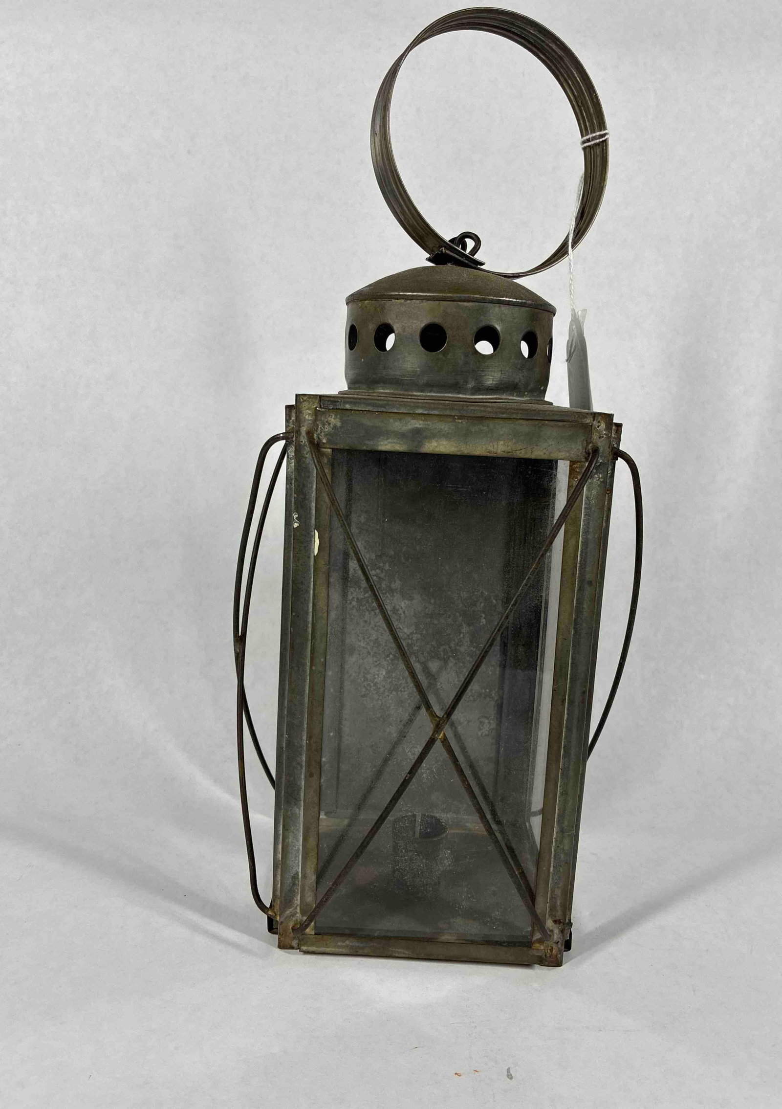 1930's Tin German Field Candle Lamp (1 of 5)