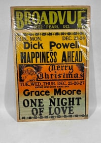 Allied Printing Union Label Trade Council Original Broadvue Production Poster