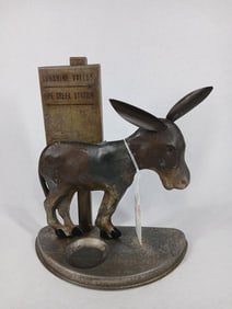 Vintage Donkey Mechanical Tin 20th C. Cigarette Dispenser by Sunshine Valley Pipe Creek Station