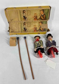 1950's FEWO Smallest Tight Rope Walker in the World Balancing Circus Clown Toy