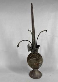 Primitive Tin/Aluminum Finial Top