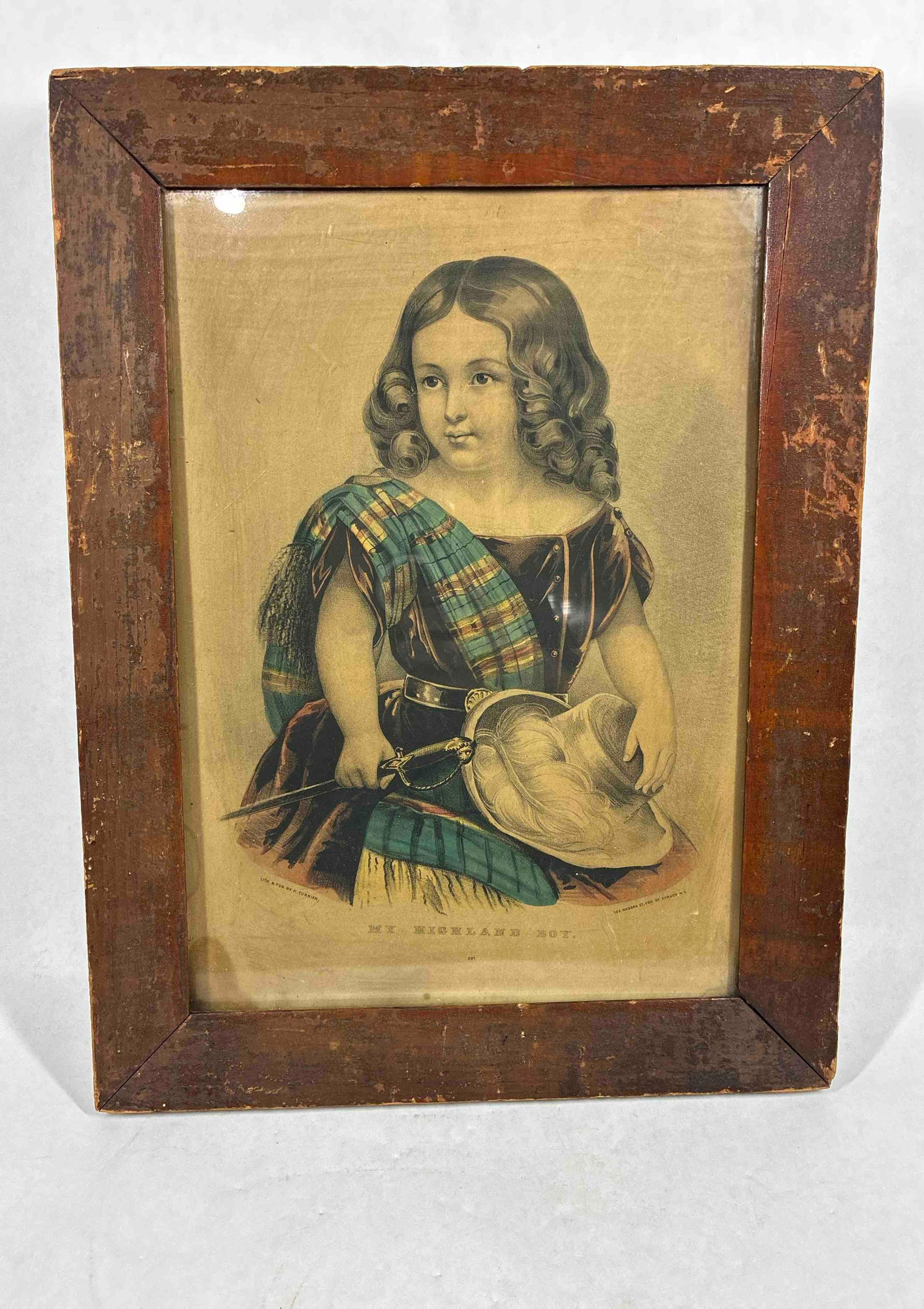 Framed Highland Boy Lithograph (1 of 8)