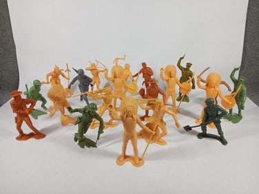 Louis Marx & Co. Vintage Fort Apache Play Set Figurines Inc. Cowboys, Indians and Military Men