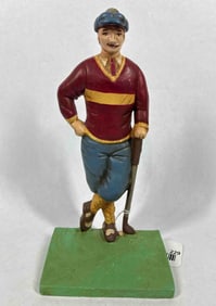 Cast Iron Golfer Doorstop
