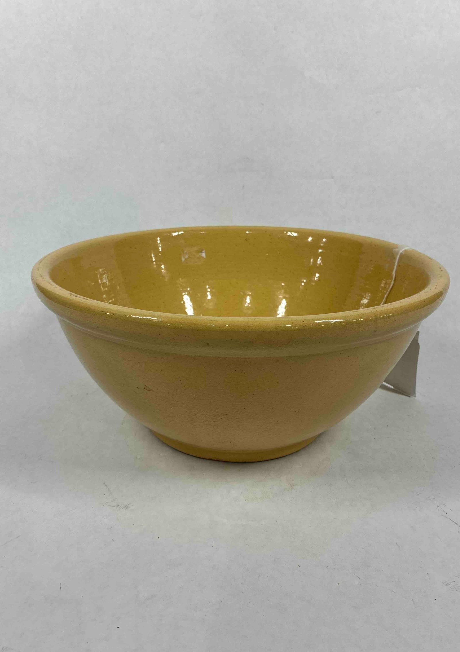 Yellow ware Glazed Farmhouse Mixing Bowl (1 of 4)