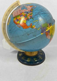 Ohio Art Co Tin Litho World Globe