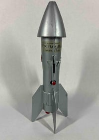 Astro Mfg. Berzak Creations Rocket Model Coin Bank Peoples Bank