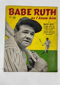 1948 Babe Ruth Biography by Waite Hoyt