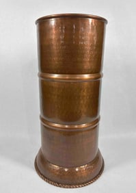 Hammered Copper Umbrella Stand