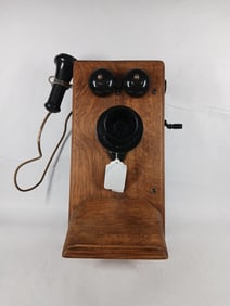 Leich Electric Company Oak Wall Phone