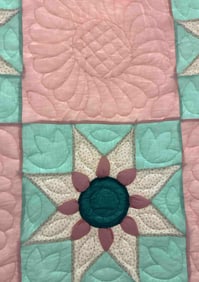 Hand Stitched Sunflower Quilt