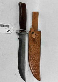 Damascus Blade Bowie Knife