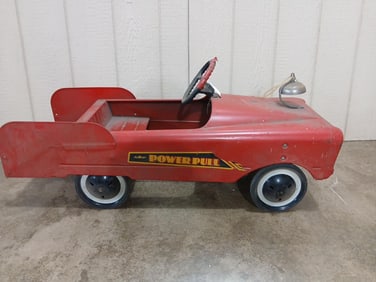 AMF Vintage Ride On Power Pull Pedal Car w/ Rear Seat