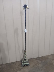 Jadeite & Brass 1930s Floor Lamp