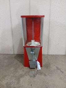 Oak Coin Op Country Store Gumball Machine
