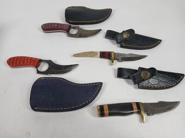 Fixed Blade & Horn Handle Knives