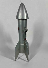 1950s Astro Spaceship Diecast Coin Bank