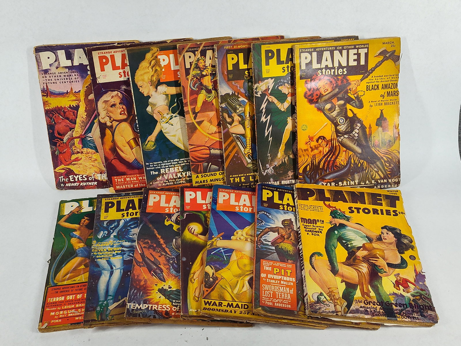 1940's & 50's Planet Stories Science Fiction Magazines (1 of 6)