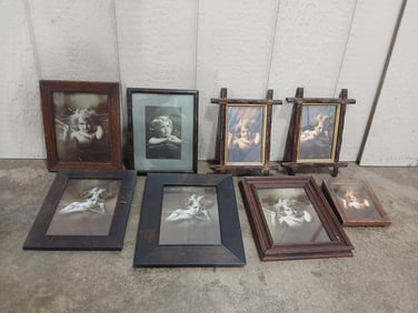Early Framed Cupid Prints Lot of 8