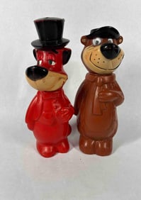 1960's Huckleberry Hound and Yogi Bear Plastic Coin Banks