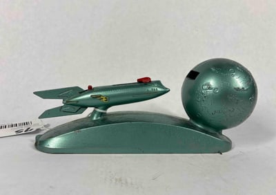 Strato Rocket to the Moon Coin Bank