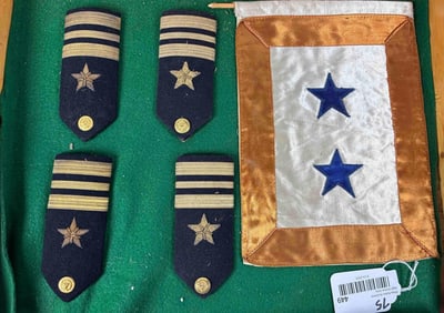 Service Flag & US Navy Shoulder Boards