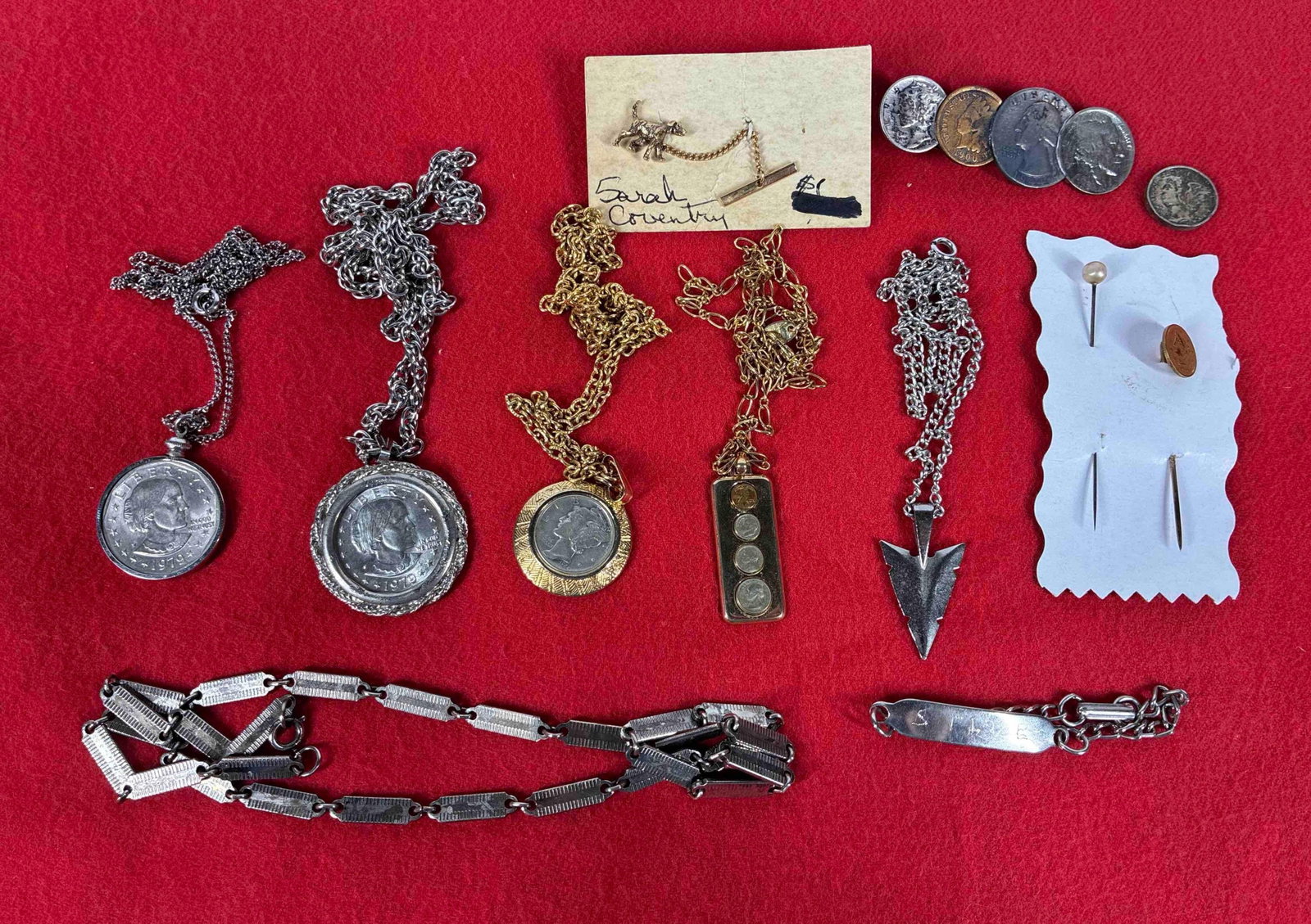 Coin Jewelry: Including Mercury Domes, Susan B Anthony dollars, and more