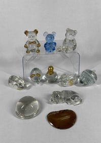 Glass Paperweights and Animals