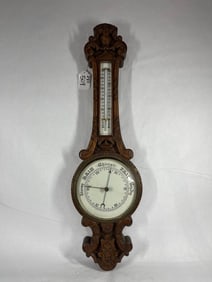 Wonderfully Carved Barometer
