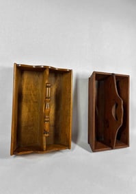 Pair of Wood Caddies