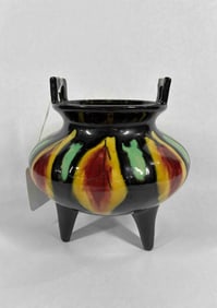 Footed 1960s Ceramic HD Henri French Urn