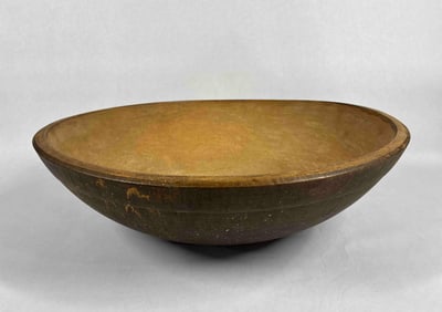 Large Hand Turned Dough Bowl
