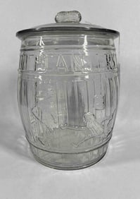 Planters Peanuts Embossed Country Store Jar