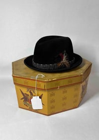 Halle Bros Co Felt Fedora in Knox Hat Box