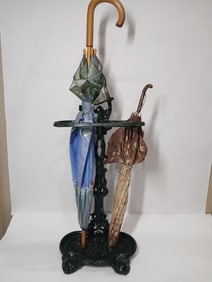 Mid Century Cast Iron Umbrella Stand