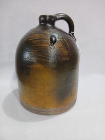 2 Gallon Salt Glazed Crock w Turkey Dropping