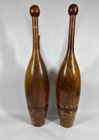 7LB Antique Wooden Juggling Clubs