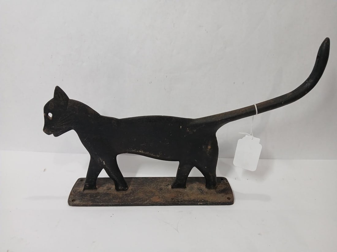 Cast Iron Black Cat Doorstop (1 of 7)
