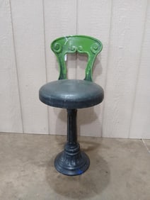 1920s Cast Iron American Soda Fountain Stool