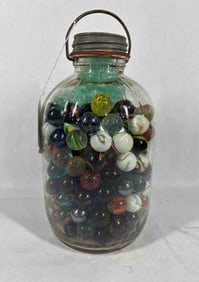 Full Jar of Large Shooter Marbles