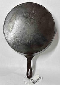 Wapak #9 Z Logo Cast Iron Skillet