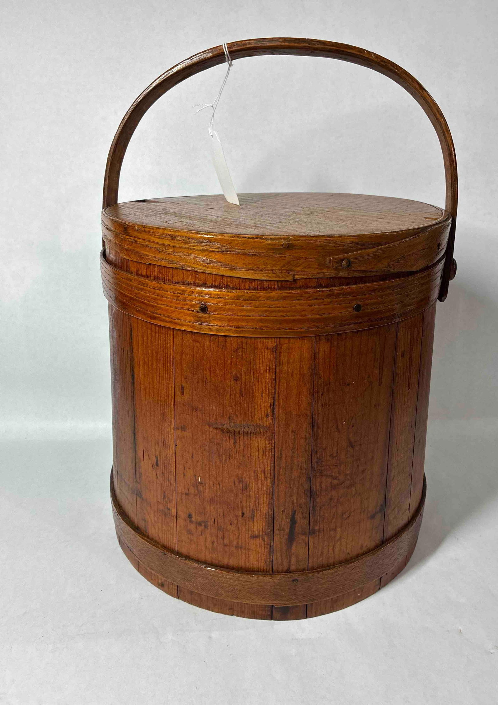 Early Oak Lidded Sugar Bucket (1 of 6)