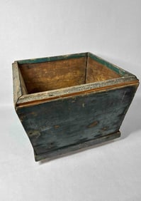 Blue Painted Storage Bin