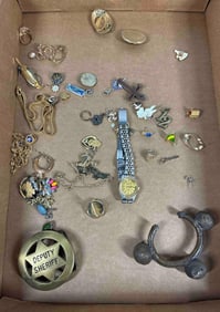 Jewelry Lot inc. Slave Trade Bracelet, Rolex Watch, rings, Deputy Sheriff Badge and more