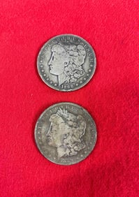1889 & 1888 O Morgan Dollars